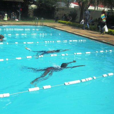 Children swimming